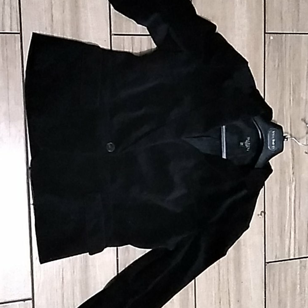 Black velvet blazer
